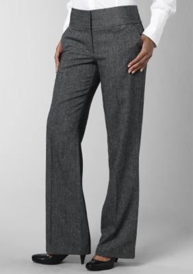 Kristin Davis Contour Waist Tweed Pant