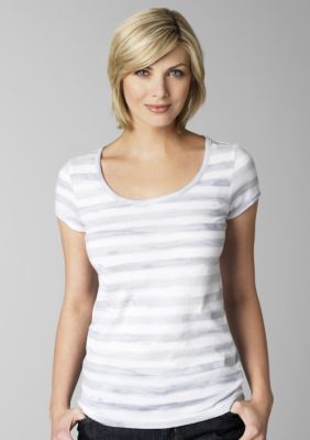 Kristin Davis Striped Tee