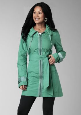 Kristin Davis Drawstring Zip Front Collar Jacket