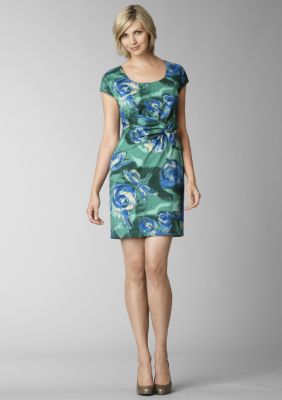 Kristin Davis Faux Knot Pencil Dress
