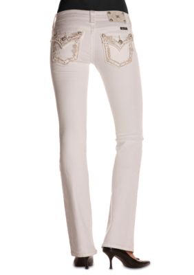 Miss Me Border Flap Boot Cut Jean