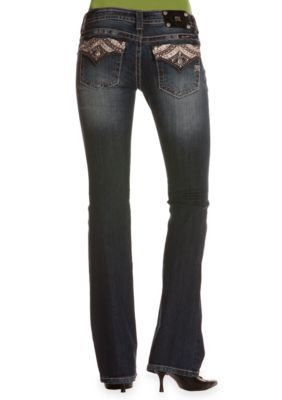 Miss Me Flap Pocket Bootcut Jean