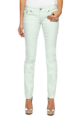 Miss Me Embellished Border Flap Skinny Jean
