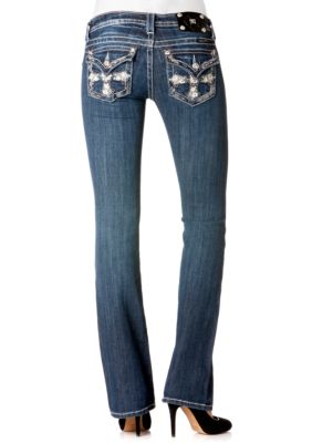Miss Me Cross Pocket Bootcut Jean