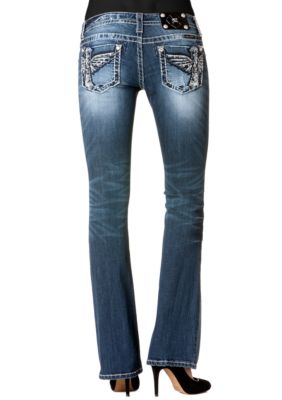 Miss Me Wing Pocket Bootcut Jean