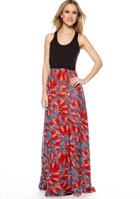 MM COUTURE by Miss Me Printed Skirt Maxi Dress
