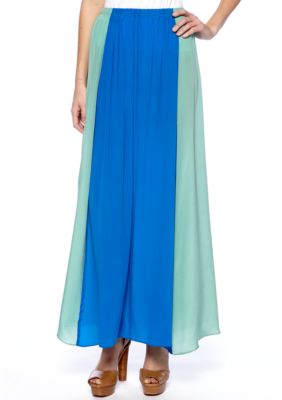 MM COUTURE by Miss Me Color Block Maxi Skirt