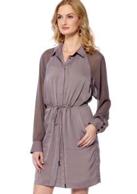 BCBGeneration Button Front Shirt Dress