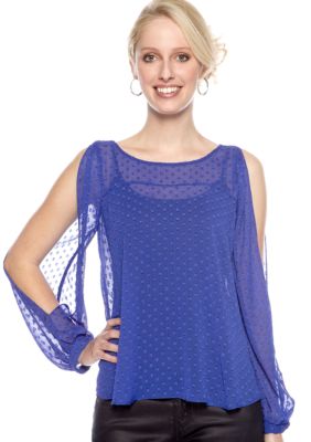 BCBGeneration Split Sleeve Blouse