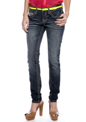 Red Camel&reg; Ava Belted Skinny Jean