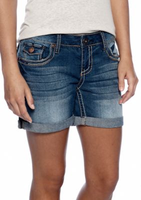 Red Camel Heavy Stitched Flap Pocket Jean Shorts