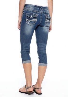 Red Camel Embellished Capri