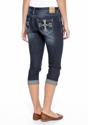 Red Camel Cross Back Pocket Capri
