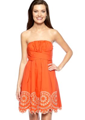 RYU Strapless Cross Over Front Dress