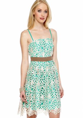RYU Lace Overlay Dress