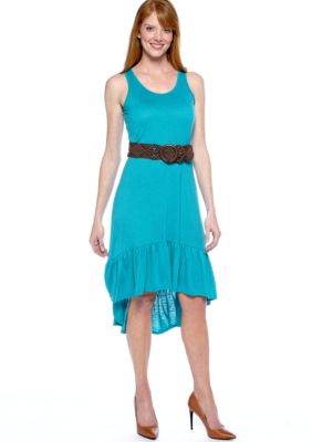 Madison Hi-Lo Belted Dress