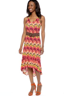 Madison Hi-Lo Belted Dress