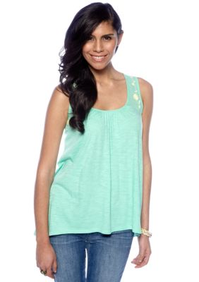 Threads 4 Thought Britta Embroidered Tank