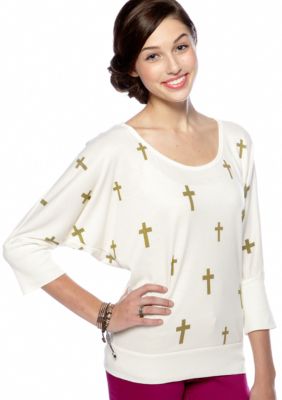 Living Doll Dolman Cross Top
