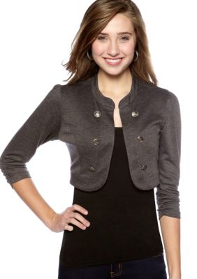 Living Doll Crop Military Jacket