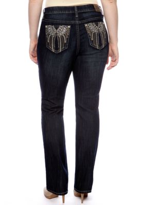 Zana-Di Jeans Plus Size Bling Bootcut Denim