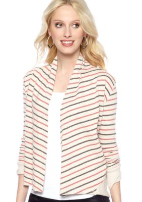 Jack by BB Dakota Stripe French Terry Cardigan