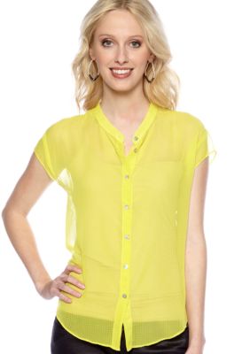 Jack by BB Dakota Joslyn Checked Button Blouse