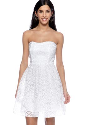 Jack by BB Dakota Embellished Organza Strapless Dress