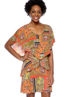 Madison Printed Tiered Dress