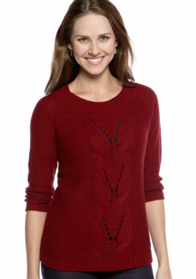 New Directions&reg; Cable Sweater