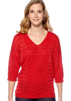 Marled Mixed Stitch Sweater