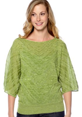 New Directions Mitered Stripe Sweater