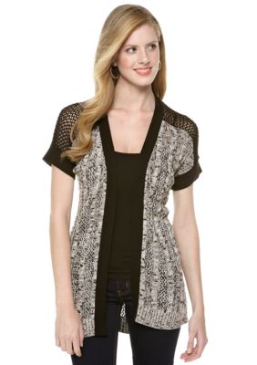 New Directions Cable Front Cardigan