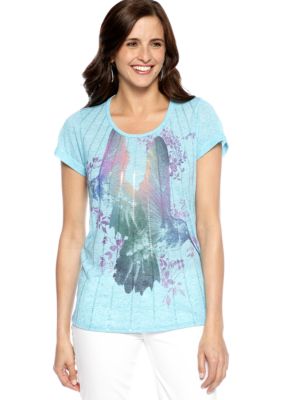 New Directions Weekend High Low Humming Bird Tee