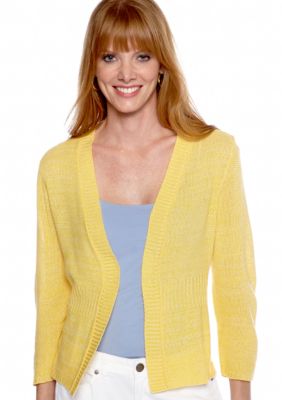 Kim Rogers Three Quarter Sleeve Open Cardigan