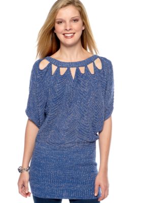 Jessica Simpson Laboho Lurex Cutout Sweater