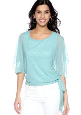Jessica Simpson Burnout Kimono Sleeve Top
