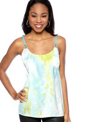 Jessica Simpson Bracelets Printed Rope Trim Tank