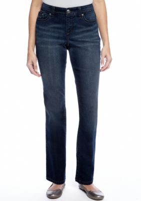 New Directions&reg; Weekend Slim Leg 5 Pocket Denim