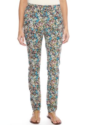 New Directions Weekend 5-Pocket Floral Denim