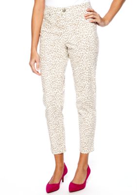 New Directions Weekend Animal Ankle Jean