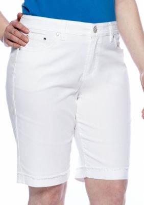 New Directions Weekend Plus Size Roll Cuff Bermuda Short