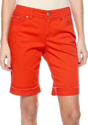 New Directions Petite Cuffed Bermuda Short