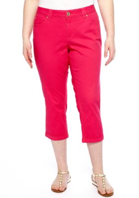 ZCO Jeans Plus Size Roll Cuff Cropped Jean