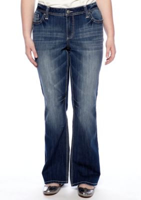 ZCO Jeans Plus Size Studded Flap Pocket Jean