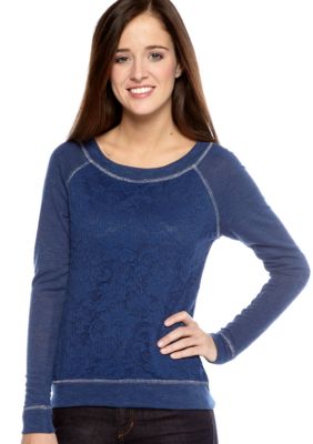 Red Camel&reg; Lace Print Sweatshirt