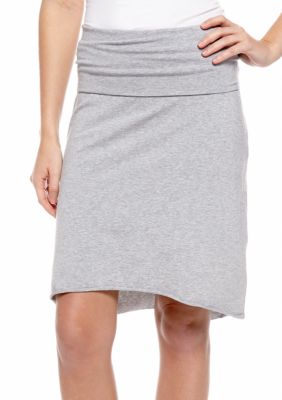 Rollover Hi Low Midi Skirt
