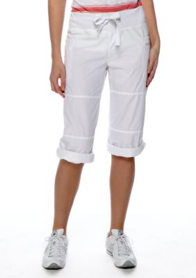 Calvin Klein Performance Rib Waistband Convertible Cargo Capri