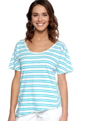 Calvin Klein Performance Short Sleeve Highway Stripe Boxy Tee