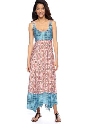Skye's the Limit Mediterraneo Printed Trapeze Tank Dress